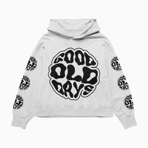Good <b>Old</b> Days Graphic <b>Hoodie</b> Unisex Blue Pullover <b>Sweatshirt</b> Casual Long Sleeve Hooded Top Winter French Terry 100% Cotton - Product Image 3