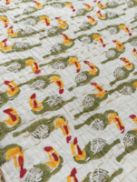 Couette en coton avec motif de toucan, pliée, pour toutes les saisons, décoration d'intérieur, style simple, lavable en machine
