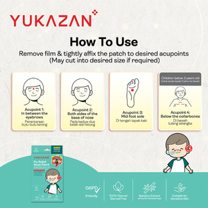 Parche Nasal Calmante Yukazan para Alivio de la Gripe en Niños, 6 Unidades, el Más Vendido en China, Mejor Proveedor, Calidad Premium, Descongestionante Nasal para Bebés - Product Image 5