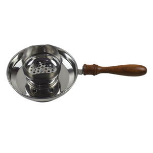Quemador de Bakhoor Religioso de Acero con Mango de Madera, Soporte Tradicional Árabe para Incienso y Carbón, Quemador de Fragancia para el Hogar - Tendencia en Quemadores - Product Image 6