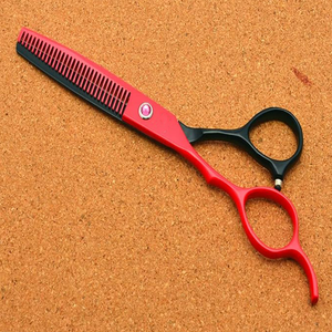 Professional Barber Salon <b>Kit</b> with Stainless Steel Blades Comb and Scissor Hairdressing Thinning Razor Beauty Red Handle - Product Image 5