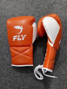 2026 New Arrival Brand New Best Selling Orange Fly Boxing <b>Gloves</b> Genuine Cowhide Leather Professional Training Fly Boxing <b>Gloves</b> - Product Image 2