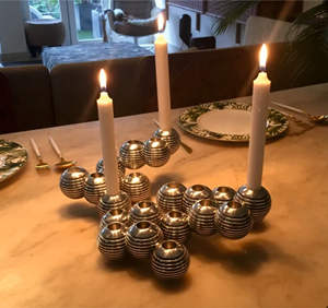 Sculpture d'ange volant en métal argenté vintage avec harpe, figurine d'instrument de musique, art de table de luxe, décoration d'intérieur, statue artisanale - Product Image 3