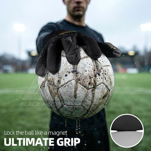 Professional Football Goalkeeper <b>Gloves</b> Customized High <b>Grip</b> Latex Palm Custom Finger Guard Breathable Match Training OEM - Product Image 3