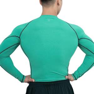 Camiseta de Compresión Personalizada al por Mayor para Hombre, Manga Larga, para Gimnasio, Entrenamiento, Fitness, Running, Deportes - Product Image 2