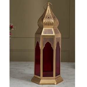 Classy Antique Moroccan <b>Lantern</b> Modern Cutwork <b>Gold</b> <b>Lantern</b> Eco-Friendly Table Top <b>Lantern</b> Home Wedding Decorative <b>Gold</b> <b>Lantern</b> - Product Image 2