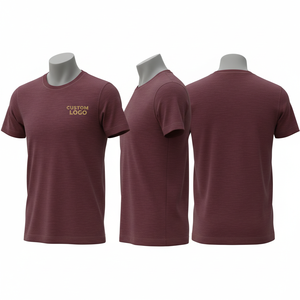 <b>Men's</b> <b>Navy</b> <b>Blue</b> Short Sleeve O-Neck Cotton <b>T</b>-<b>Shirt</b> Regular Fit Casual Jersey Printed Front Logo Design - Product Image 6