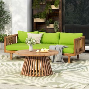 Claremont - Conjunto de Muebles de Jardín y Patio con Diván de 3 Plazas y Mesa de Madera de Acacia - Product Image 2
