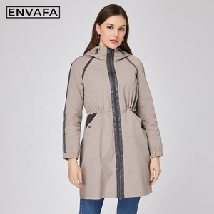 Women's Trench Coat High Quality Trench Coats Das Mulheres Autumn <b>Winter</b> Trench Coat Wholesale Trench Coat with Custom Logo - Product Image 5