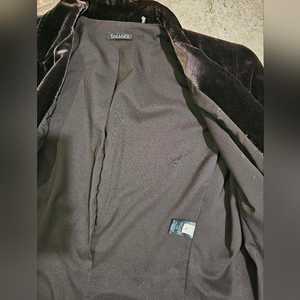 Blazer en velours marron de grande taille pour femme Tahari, veste de soirée classique Preppy Luxe - Product Image 3