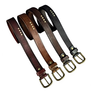 Genuine Cow Hide Eco-Friendly Floral Pattern Party Casual Belt Custom Length Pin Buckle Steel Square Heat-Transfer Printed BS - Product Image 6