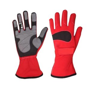 Guantes de Carreras de Karting Transpirables con Logotipo Personalizado, Cuero de Piel de Cabra de Primera Calidad, Tela Resistente al Fuego y a los Cortes, Alto Agarre - Product Image 1
