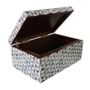 Modern Bone Inlay Jewelry <b>Box</b> Handmade Decorative Container For Dressing Table Accessories And <b>Keepsake</b> Storage - Product Image 5
