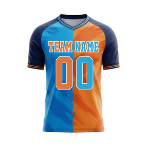 เสื้อฟุตบอลสั้นน้ำหนักเบาพิมพ์ลายแบบระบายอากาศได้ดี ขายดีอันดับต้นๆ รับผลิตตามสั่ง (OEM) ชุดฟุตบอลสำหรับฝึกซ้อม โรงเรียน และสโมสร - Product Image 1