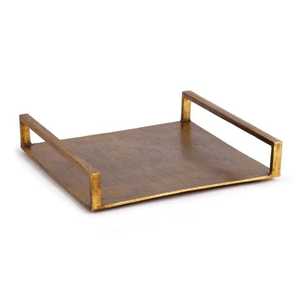 Long Rectangular Copper Serving <b>Tray</b> Rose Gold Finish Metal Appetizer Platter Sleek Modern Food Server <b>Kitchen</b> Storage <b>Tray</b> - Product Image 2