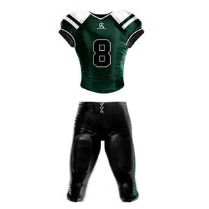 Uniforme de football américain fabriqué au Pakistan avec impression personnalisée du numéro et du nom, disponible en plusieurs couleurs et tailles - Product Image 1