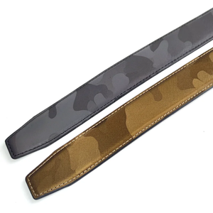 Cinturón de Cuero de Primera Calidad con Diseño Personalizado, Logotipo y Color Camuflaje, Correa de Cuero Saffiano de Alta Calidad - Product Image 6