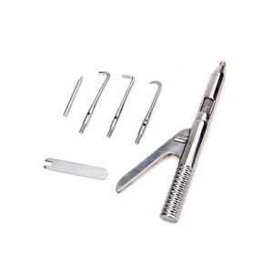 Extracteur de couronnes dentaires manuel en acier inoxydable durable avec 3 embouts certifié CE pour usage clinique et en laboratoire - Product Image 6
