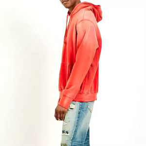 Sweat-shirts à capuche pour homme Premium Hiver, effet délavé, motif uni, coupe confortable, polaire durable, respirant, design élégant 2026 avec OEM - Product Image 2
