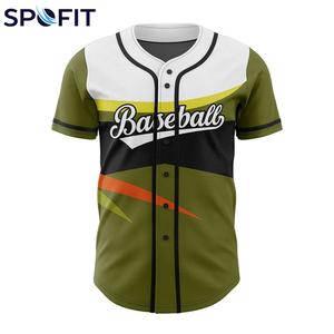 Camiseta de Béisbol con Botones 2026, Unisex, Manga Corta, Tejido de Secado Rápido para Entrenamiento y Competición, Venta al Por Mayor - Product Image 2