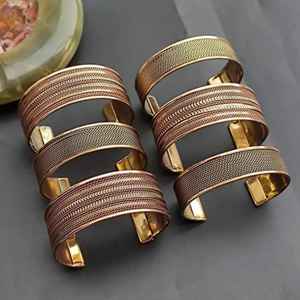 Bracelet en cuivre fait main de style moderne, torsadé, pour la santé et le bien-être - Grande Vente - Product Image 1