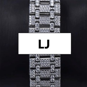 Montre mécanique personnalisée de luxe pour homme, étanche, style hip-hop, avec cadran en verre analogique et moissanite VVS couleur D en acier inoxydable - Product Image 2