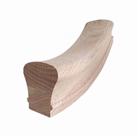 Pièces d'escalier en bois massif en gros, personnalisables, poignée dissimulée, décoration de meubles, durable, moderne, main courante d'escalier de balcon