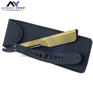 Nouveau meilleur rasoir droit de barbier pour hommes avec étui en cuir, faible MOQ, personnalisation couleur, logo et étiquette OEM - Product Image 4