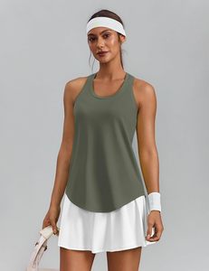 Camiseta sin mangas informal para mujer, ajustada, para verano, de tela elástica acanalada suave, transpirable, cómoda, ecológica y de secado rápido - Product Image 1