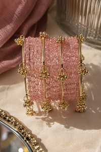 Bracelets en verre décoratifs faits à la main au Pakistan, fabrication professionnelle, bracelets kashmiris pour femmes, vente en gros, bracelets en forme de goutte de pluie, bijoux - Product Image 6