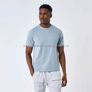 Camiseta Personalizable con Cuello Redondo 100% Algodón, Jersey de Alta Calidad con Logotipo Liso para Hombre, Venta al por Mayor para Deportes, Gimnasio, Fitness, Diseño a Cuadros - Product Image 1