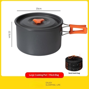 Outdoor Cookware Camping Cookware Picnic Equipment Complete Camping Kettle Kitchenware Frying <b>Pot</b> Set - Product Image 5
