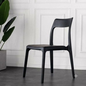 SINTERIOR BLACK SOLID WOOD <b>DINING</b> <b>CHAIR</b> LUXURY MODERN HOME FURNITURE - Product Image 2