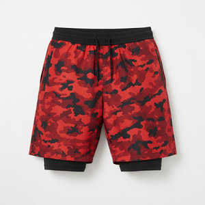 Pantalon de running camouflage homme 2 en 1, double couche, séchage rapide, short de sport, fitness, jogging, entraînement, short de sport homme - Product Image 1