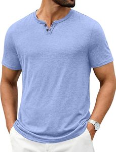 Camiseta de Algodón Premium para Hombre, Cuello en V, Corte Ajustado, Ligera, Cómoda, Manga Corta, Informal, Lisa, con Logotipo Personalizado, Secado Rápido, Transpirable - Product Image 1