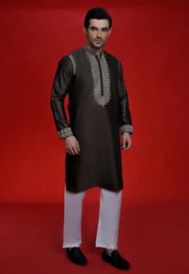 Ensemble Kurta Sophistiqué pour Hommes 2026 – Shalwar Kameez Tendance en Tissu Doux Premium – Vêtements Ethniques pour Hommes en Gros - Product Image 6