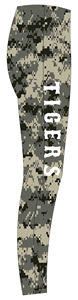 Leggings de yoga camouflage tigre, longueur intégrale, taille haute, impression par sublimation avec logo, leggings de yoga à taille élastique, évacuation de l'humidité - Product Image 4