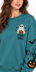 <b>Halloween</b> <b>Sweatshirt</b> Vintage Pumpkin Graphic Oversized Crew Neck Long Sleeve Pullover Gothic Unisex Autumn Winter Streetwear - Product Image 4