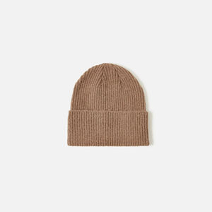 Unisex Ribbed Knit Beanie Solid Color Winter <b>Hat</b> for Adults Fitted Casual Ski <b>Cap</b> 56-58CM Acrylic Material - Product Image 1