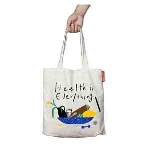 Bolsa de algodón reciclado natural personalizable Bolsa DE LA COMPRA Premium - Product Image 5