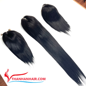 Prix usine de haute qualité 100% vietnamien Remy cheveux noir os perruque droite pas d'enchevêtrement pas de nœuds grand Stock brut groupé - Product Image 1