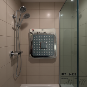 Robinet de douche carré 8 pouces ROCIADOR DE DUCHA CUADRADO pour salle de bain et douche - Product Image 2