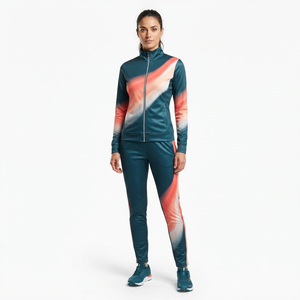 Women Cheerleading Warm Up Tracksuit Custom Team Sportswear Full Zip <b>Jacket</b> and Matching Jogger Pants for Training Practice - Product Image 6
