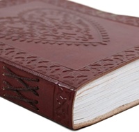 NEW ERA CELTICHEART Journal en cuir gaufré avec motif celtique vintage cousu au fil - Personnalisable 100 feuilles Couverture rigide