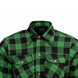 New 2026 <b>Model</b> Custom Logo and Style Casual <b>Motorbike</b> Flannel Shirts Full-Sleeve 100% Cotton Breathable with Low Cost OEM - Product Image 3