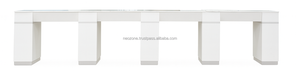NEO Salon Furniture High Quality Elegant Premium Marble-Look Tabletop Customized Color <b>Nail</b> Art <b>Table</b> Dust Collector 1 Year - Product Image 2
