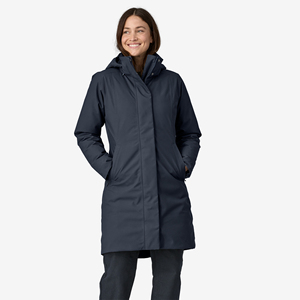 Parka longue à capuche pour femme, manteau d'hiver imperméable en polyester matelassé, manches longues, style minimaliste, coupe-vent, écologique, couleur unie - Product Image 1