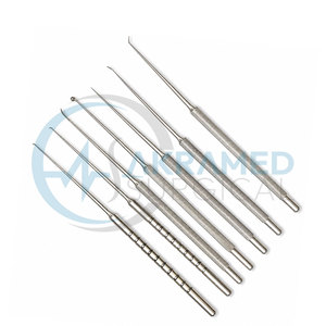 Juego de 7 microagujas para limpieza de oídos, instrumentos quirúrgicos ORL para myringotomía, de acero inoxidable, con certificación CE, kit reutilizable - Product Image 6