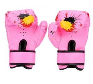 Gants de boxe pour enfants en cuir PU respirant avec maille, gants de combat anti-flamme, mitaines d'entraînement de boxe, gants de grappling pour enfants - Product Image 1