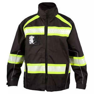 Custom Wholesale Stand Collar <b>Reflective</b> Work Wear Safety <b>Jacket</b> Waterproof Clothing <b>Men</b> Wholesale Customized High Quality - Product Image 1